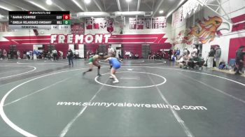 140 lbs Semifinal - Sarai Cortez, Gilroy vs Emelia Velasquez-owsiany, Willits