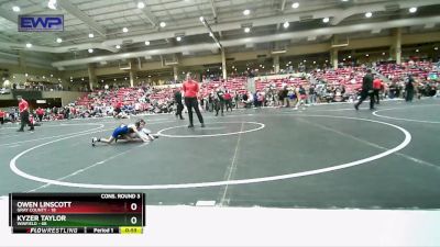 46 lbs Cons. Round 3 - Owen Linscott, Gray County vs Kyzer Taylor, Winfield