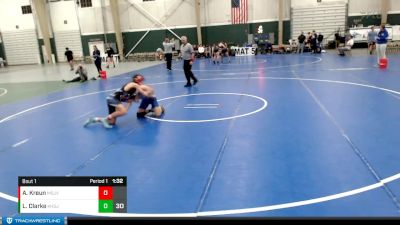 145 lbs Finals (2 Team) - Aaron Kreun, Millard South JV vs Landon Clarke, Kearney JV