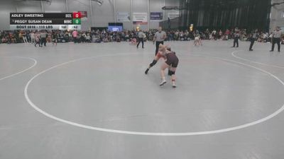 115 lbs Cons. Sub-quarters - Adley Sweeting, DC Elite vs Peggy Susan Dean, Mile High Wrestling Club