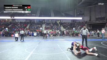 105 lbs Champ. Round 1 - Elizabeth Pendergrass, Ark City vs Korbyn Ramirez, Con-Kids Wrestling Club