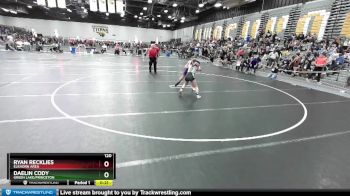 120 lbs Cons. Round 3 - Daelin Cody, Green Lake/Princeton vs Ryan Recklies, Elkhorn Area