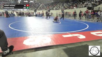 72 lbs Round Of 32 - Johnny Rogers, Prague vs Karson Waag, Sand Springs Jr High