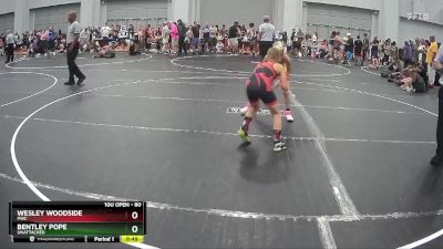 80 lbs Quarterfinal - Wesley Woodside, PWC vs Bentley Pope, Unattached