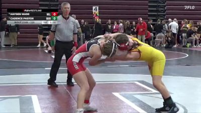 120 lbs Cons. Round 2 - Hayden Wade, Williamsburg vs Cadence Pastor, Marion