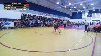 120 lbs Cons. Round 3 - Ariele Cazares, Warren vs Yolanda Li, Diamond Bar