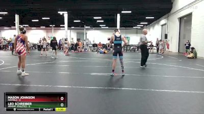 130 lbs Round 1 - Mason Johnson, Mayfield vs Leo Schreiber, Armory Athletics