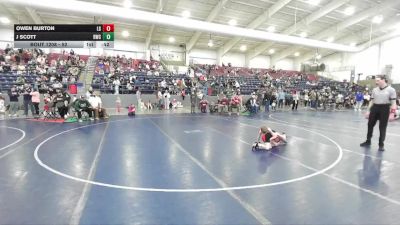 52 lbs Cons. Round 2 - J Scott, Payson Lion Wrestling Club vs Owen Burton, Logan Grizz