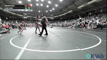 85 lbs Round Of 16 - Jeremiah Bell, Tulsa North Mabee Stampede vs Caide Gage, Salina Wrestling Club