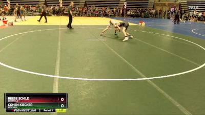 105 lbs Cons. Round 2 - Cohen Kiecker, New Ulm vs Reese Schild, Chatfield