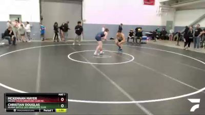 182 lbs Round 1 - McKennan Mayer, Valdez Youth Wrestling Club Inc. vs Christian Douglas, Alaska Battle Cats Wrestling Club