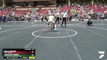 145 lbs Quarterfinal - Christian Marsh, Team Haysville Wrestling Club vs Max Eldridge, Honey Badger