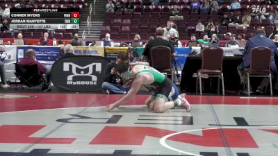 127 lbs Consi 2 - Conner Myers, Penns Valley vs Jordan Manyette, Trinity*