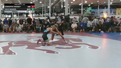 102 lbs Final - Samantha Massey, Homegrown - HSC vs Kole Wasser, Mat Assassins - HSC