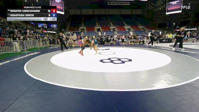 155 lbs Cons. Rd Of 16 - Whisper Abercrombie, PA vs Anastasia Simon, IA