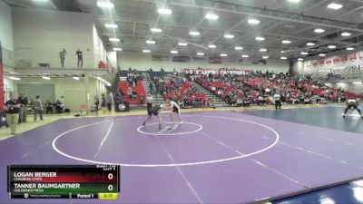 165 lbs Cons. Round 3 - Logan Berger, Chadron State vs Tanner Baumgartner, Colorado Mesa