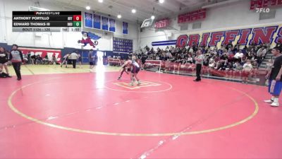 126 lbs Semifinal - Edward Thomas Iii, Indio vs Anthony Portillo, Los Alamitos High School