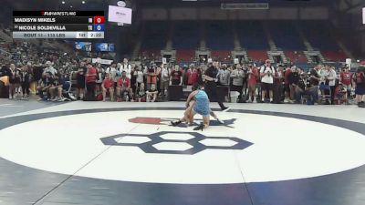 110 lbs Champ. Rd Of 128 - Madisyn Mikels, Indiana vs Nicole Soldevilla, Texas