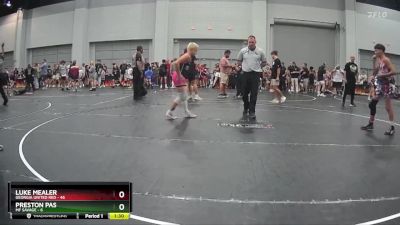 105 lbs Round 2 (10 Team) - Preston Pas, MF Savage vs Luke Mealer, Georgia United Red