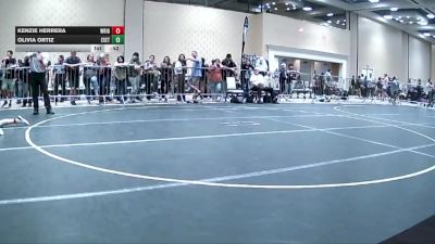 123 lbs Consi Of 8 #1 - Kenzie Herrera, Wright Wreslting Academy vs Olivia Ortiz, Exeter