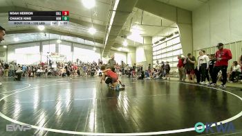 100 lbs Quarterfinal - Noah Herron, Collinsville Cardinal Youth Wrestling vs Chance King, Team Nomad