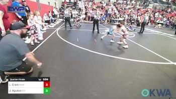 55 lbs Quarterfinal - Luke Crain, Skiatook Youth Wrestling vs Jonah Aguayo, Grove Takedown Club