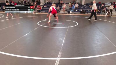 215 lbs Champ. Round 1 - Nathan Vasquez, Kearney Matcats vs Guss Emigh, Oberlin-Decatur Community