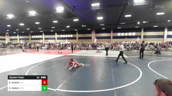 62 lbs Quarterfinal - Sadie Sweat, Kalispell WC vs Vincent Welsh, Patriot Mat Club