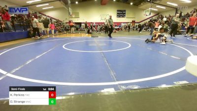 61 lbs Semifinal - Knox Perkins, Tahlequah Wrestling Club vs Demitri Strange, Woodland Wrestling Club