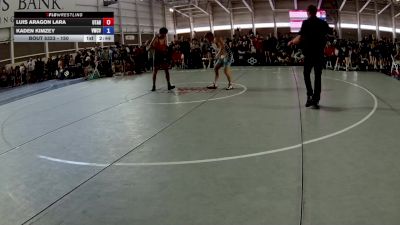 150 lbs Cons. Round 2 - Luis Aragon Lara, Utah vs Kaden Kimzey, Victory Wrestling Club - VTC