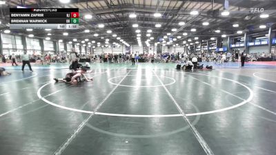 160 lbs Round Of 64 - Benyamin Zafrir, NJ vs Brennan Warwick, OH