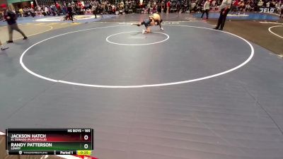 165 lbs Cons. Round 2 - Jackson Hatch, El Dorado (Placerville) vs Randy Patterson, Lowry