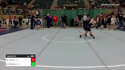 91 lbs Round Of 16 - Brock Tishuk, Georgia vs Barrett Bicking, Woodstock Wrestling Club