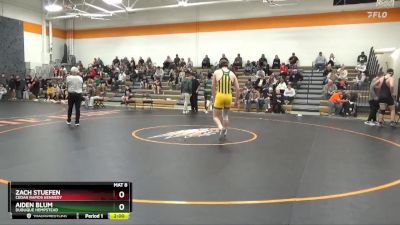 215-230 lbs Round 2 - Aiden Blum, Dubuque Hempstead vs Zach Stuefen, Cedar Rapids Kennedy