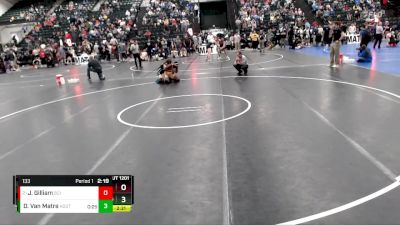 133 lbs Quarterfinal - Jarrod Gilliam, Briar Cliff (Iowa) vs Dale Van Matre, Adams State