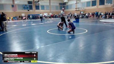 105lbs Cons. Round 1 - Constance Fuentes, Richland (Girls) vs Ava O`Connor, Columbia River (Girls)