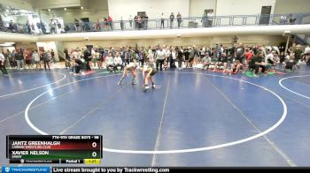 98 lbs Cons. Semi - Xavier Nelson, Emery vs Jantz Greenhalgh, Carbon Wrestling Club