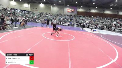 94 lbs Quarterfinal - Emma Martinez, Redwave WC vs Kaliya Klise, Gold Rush Wrestling