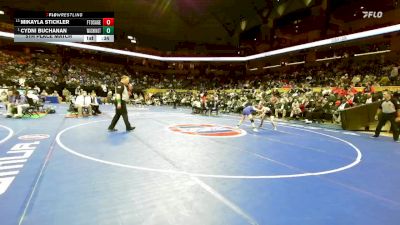 100 Class 2 lbs 5th Place Match - Cydni Buchanan, Washington vs Mikayla Stickler, Fort Osage