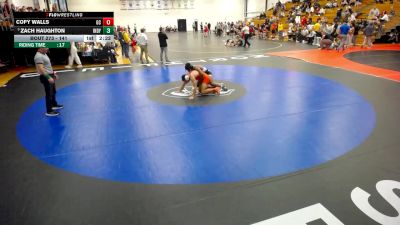 141 lbs Quarterfinal - Zach Haughton, Indianapolis vs Cofy Walls, Georgetown (KY)