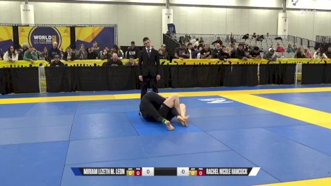 Rachel Nicole Hancock vs Miriam Lizeth M. Leon 2024 World IBJJF Jiu-Jitsu No-Gi Championship