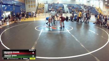 126 lbs Round 4 (8 Team) - Brandon Khamis, Alpha WC vs Timothy Boda, Alpha Dogs