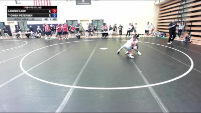 132 lbs Cons. Round 7 - Landen Lage, IL vs Owen Petersen, IL
