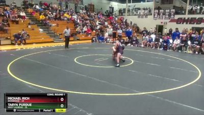 150 lbs Quarters & 1st Wb (16 Team) - Michael Rich, Bainbridge vs Taryn Purdue, West Laurens