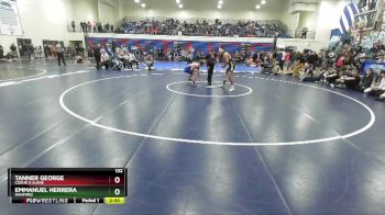 132 lbs Champ. Round 2 - Emmanuel Herrera, Hanford vs Tanner George, Coeur D Alene