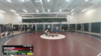110 lbs Cons. Round 4 - Liam Glosser, CY Middle School vs Wyatt Anderson, Lander Middle School