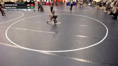 10U - 71 lbs Cons. Round 3 - Grayson Pilon, Monticello Wrestling Club vs Thomas Vaith, Pinnacle Wrestling Club