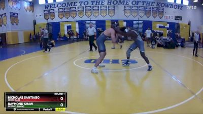 190 Gold Round 1 - Nicholas Santiago, South Dade vs Raymond Shaw, George Jenkins