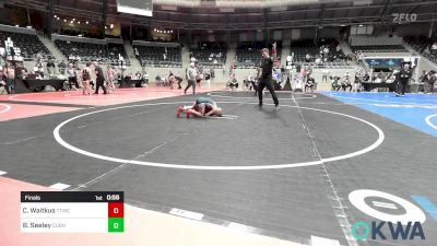 52 lbs Final - Christopher Waitkus, Team Tulsa Wrestling Club vs Bronc Seeley, Cushing Tigers