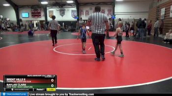 6 lbs Semifinal - Brent Hills Ii, Champions Wrestling Club vs Raylan Clark, Camp Point Youth Wrestling